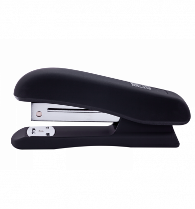 Степлер пластиковый, RUBBER TOUCH, 20 л., (скобы №24 26), 127х54х33 мм, черный ( BM.4202-01 )