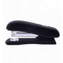 Степлер пластиковый, RUBBER TOUCH, 20 л., (скобы №24 26), 127х54х33 мм, черный ( BM.4202-01 )