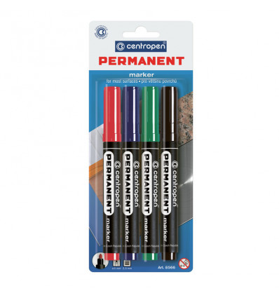 Маркер Permanent 8566/04 набір 4 шт. (блістер) ( 8566/4/BL )
