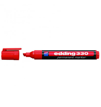 Маркер Permanent e-330 1-5 мм клиновидн. красный