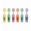 Набор из 6-ти текст-маркеров PASTEL, с резиновыми вставками, 2-4 мм ( BM.8905-96 )