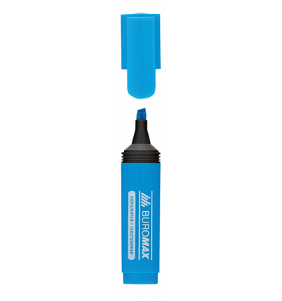 Текст-маркер, синий, 2-4 мм, водная основа, флуоресцентный