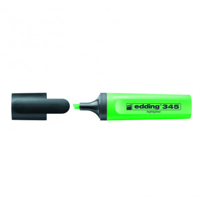 Маркер Highlighter e-345, для виділення тексту на будь-яких видах паперу, на водній основі, зеленого