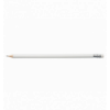 Олівець графітовий L2U, HB, білий, з гумкою, ( BM.8517 )