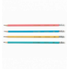 Олівець графітовий PASTEL HB, асорті, з гумкою, туба - 100 шт.
