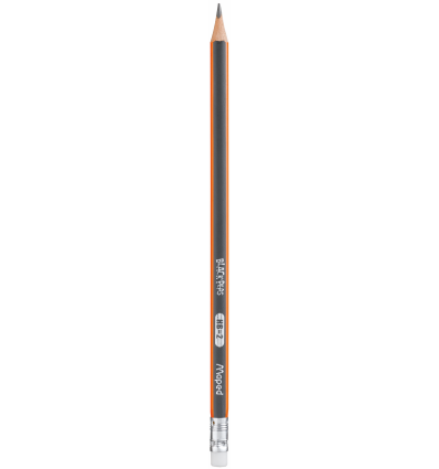 Олівець графітовий BLACK PEPS, HB, з ластиком