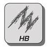 Карандаш графитовый BLACK PEPS HB, с ластиком ( MP.851721 )