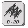 Карандаш графитовый BLACK PEPS 2B, с ластиком ( MP.851722 )