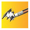 Карандаш графитовый BLACK PEPS 2B, с ластиком ( MP.851722 )