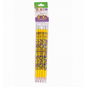 Олівець графітовий HB з гумкою EMOTIONS , 5шт. в блістері, KIDS Line