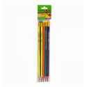 Олівець графітовий RAINBOW HB, з гумкою, 5 шт блістер, KIDS Line