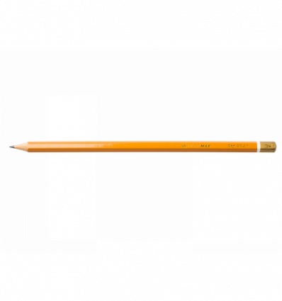 Олівець графітовий PROFESSIONAL 3H, жовтий, без гумки, коробка 12шт. ( BM.8547-12 )