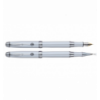 Комплект ручок (перо+ролер) в подарунковому футлярі L, білий