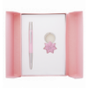 Набор подарочный "Star": ручка шариковая + брелок, розовый