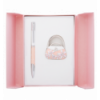 Набор подарочный "Sense": ручка шариковая + крючек д/ сумки, розовый