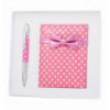 Набор подарочный "Monro": ручка шариковая + зеркало, розовый