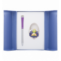 Набір подарунковий "Fairy Tale": ручка (К) + гачок д/ сумки, фіолет.