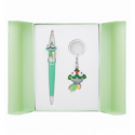 Набір подарунковий "Goldfish": ручка кулькова + брелок, зелений