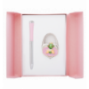 Набір подарунковий "Fairy Tale": ручка (К) + гачок д/ сумки, рожевий