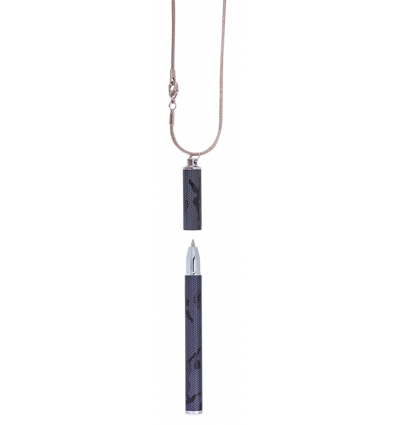 Ручка шариковая "Lace" с цепочкой 70см, черный, в подарочном футляре
