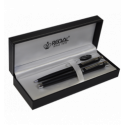 Комплект ручок (перо+кулькова) в подарунковому футлярі L, чорний
