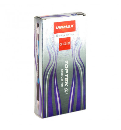 Ручка гелевая Top Tek Gel, черная ( UX-133-01 )