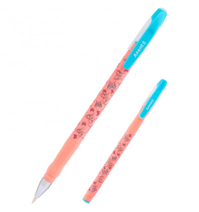 Кулькова ручка Axent Butterflies AB1049-18-A синя 0.5мм