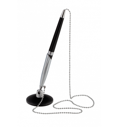 Ручка шарик. на подставке SILVER DeskPen, L2U, 0,7 мм, синие чернила ( BM.8146-01 )