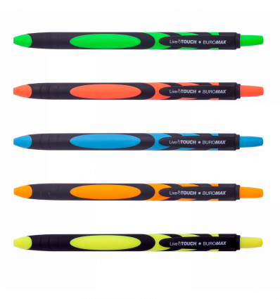 Ручка масляная автоматическая LIVE TOUCH, RUBBER TOUCH BM.8270, 0,7 мм, синяя