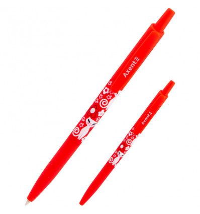 Шариковая ручка Axent Cats & flowers AB1090-17-A автоматическая 0.5мм синяя