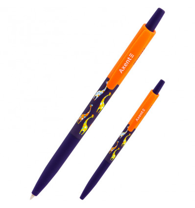 Кулькова ручка Axent Giraffes AB1090-14-A автоматична 0.5мм синя