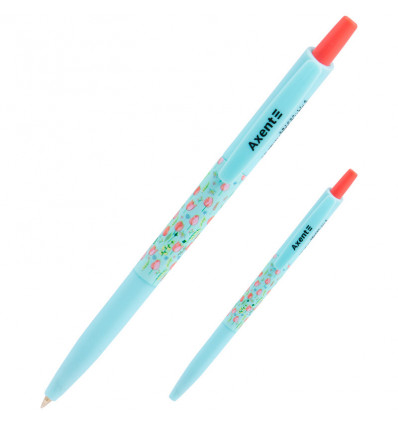 Кулькова ручка Axent Tulips AB1090-11-A автоматична 0.5мм синя