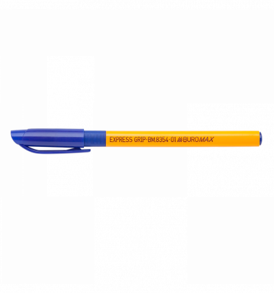 Ручка масляна EXPRESS GRIP, 0,5 мм, гум.грип, тригр.корпус,сині чорнила