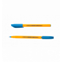 Ручка масляна EXPRESS, 0,5 мм, тригр.корпус, сині чорнила