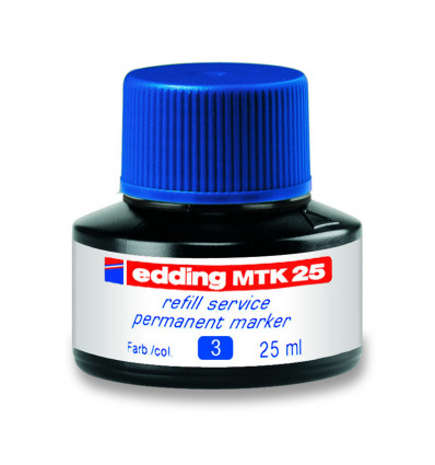 Чернила для заправки Permanent e-MTK25 синие