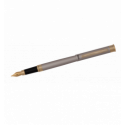 Перьевая ручка в бархатном чехле, никель