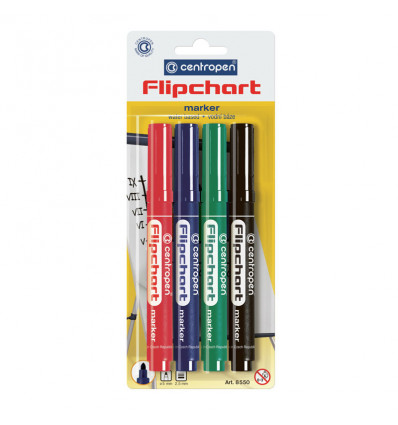Маркер Flipchart 8550/04 набір 4 шт. (блістер) ( 8550/4/BL )