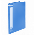 Папка пластикова з 20 файлами, JOBMAX, А4, синя