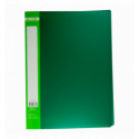 Папка пластикова з 30 файлами, JOBMAX, А4, зелена