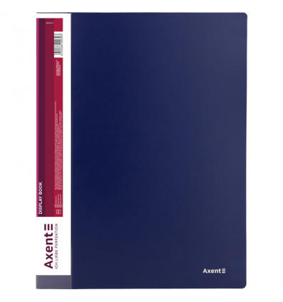 Дисплей-книга Axent 1040-02-A, А4, 40 файлiв, синя ( 1040-02-A )