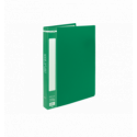Папка пластикова з 40 файлами, А4, зелена