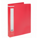 Папка пластиковая с 40 файлами, JOBMAX, А4, красная