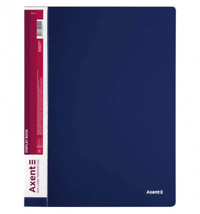 Дисплей-книга Axent 1060-02-A, А4, 60 файлов, синяя