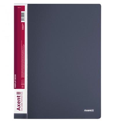 Дисплей-книга Axent 1060-03-A, А4, 60 файлов, серая