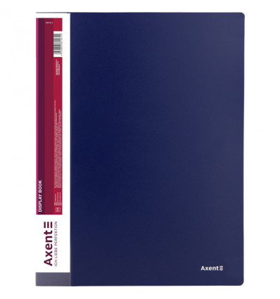 Дисплей-книга Axent 1280-02-A, А4, 80 файлiв, синя ( 1280-02-a )