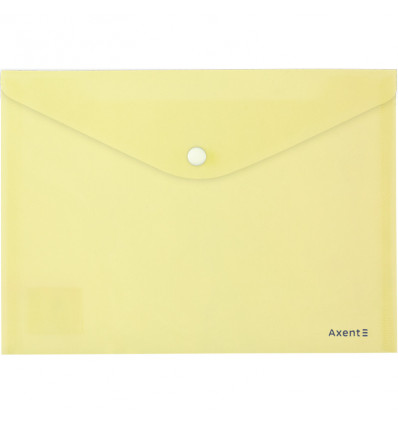 Папка на кнопке Axent Pastelini 1522-08-A, А5, желтая