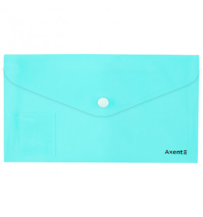 Папка-конверт на кнопке Axent Pastelini 1414-18-A, мятная