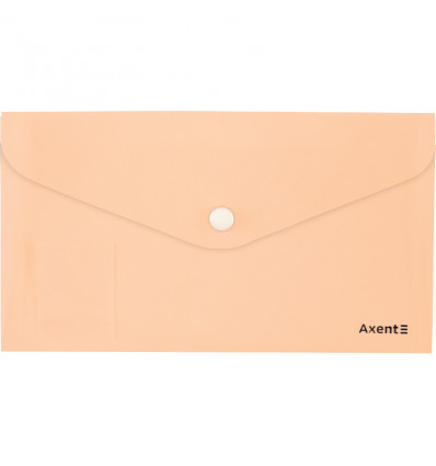 Папка-конверт на кнопці Axent Pastelini 1414-42-A, персикова