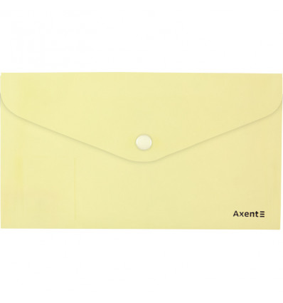 Папка-конверт на кнопке Axent Pastelini 1414-08-A, желтая