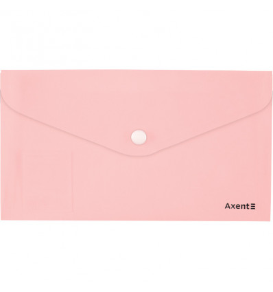 Папка-конверт на кнопці Axent Pastelini 1414-10-A, рожева